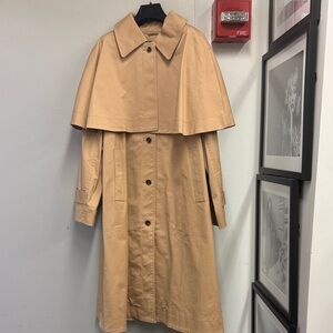 Classic Camel Cape Trench Coat